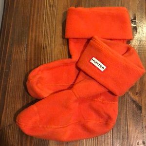 Hunter orange boot socks